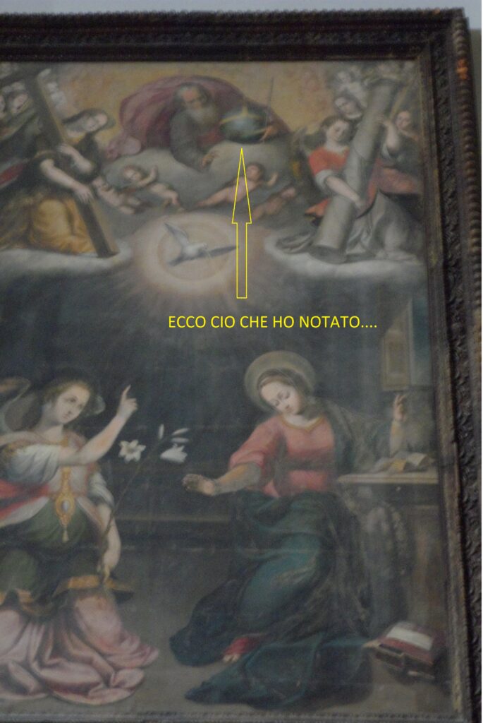 ufo nella pittura chiesa di San Domenico

